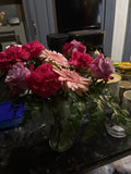 Pink Rose & Daisy Flower Arrangement (Large)